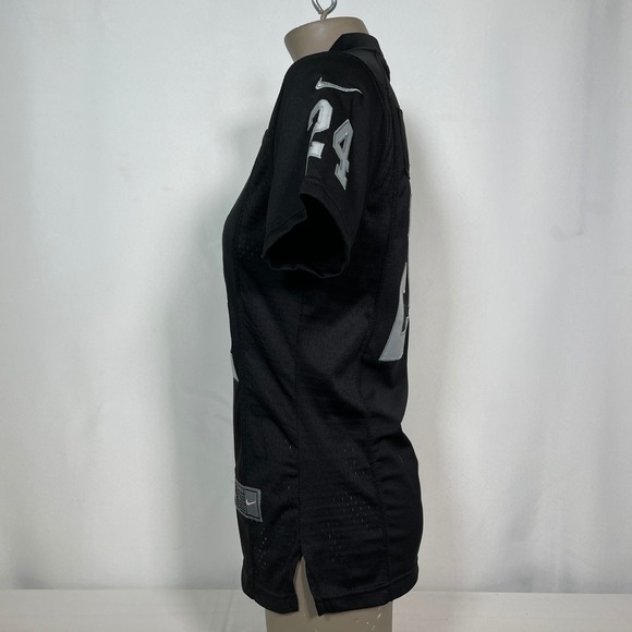 Marshawn Lynch #24 Oakland Raiders NFL Nike Black Limited Jersey Women's SMALL - Picture 6 of 11